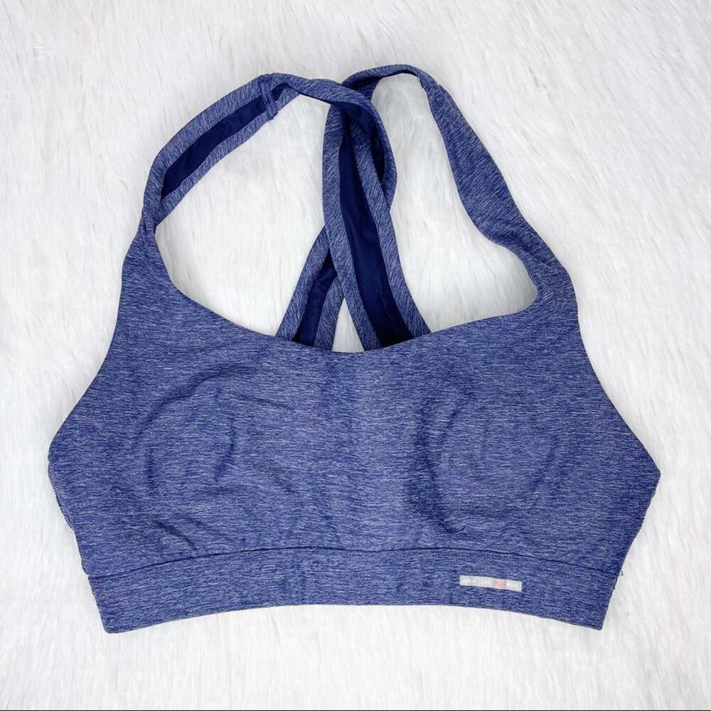 AERIE / blue space dye racerback bra / S